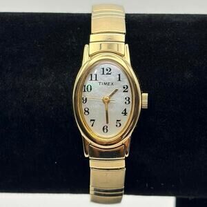 Gold Oval Timex Watch